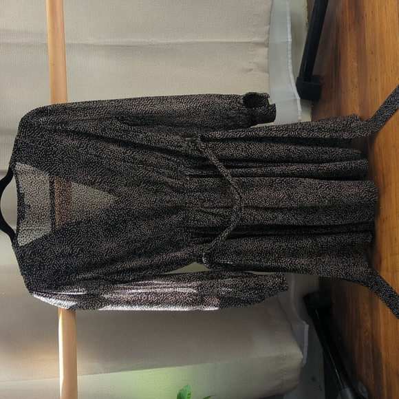 Dynamite Spotted Tie Waist Dress - Picture 2 of 4